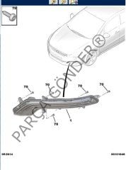 Peugeot 508 Valeo Sol Gündüz Farı 9807242380