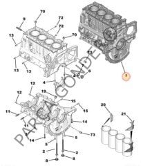 1.5 Dizel Motor Bloğu Euro 6 Motor Orjinal