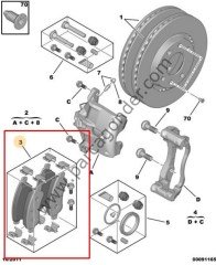 Peugeot 307 2008 207 208 301 Ön Fren Balatası Zegen 1614005880