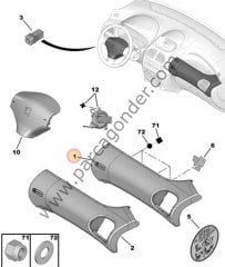 206 Yolcu Airbag Orijinal 8220.RA