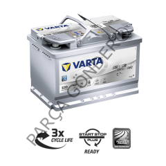 Varta Start Stop Akü 70 AH Silver Dynamic AGM 570 901 076