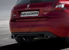 Arka Tampon Difüzörü Komple Set Kombin Peugeot 308 T9 GTi