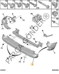 Partner Tepee Berlingo Phira Arka Tampon 7410.GH