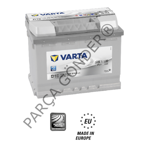 Varta 60 Amper Akü 63AH 610A Silver Dynamic 563 400 061