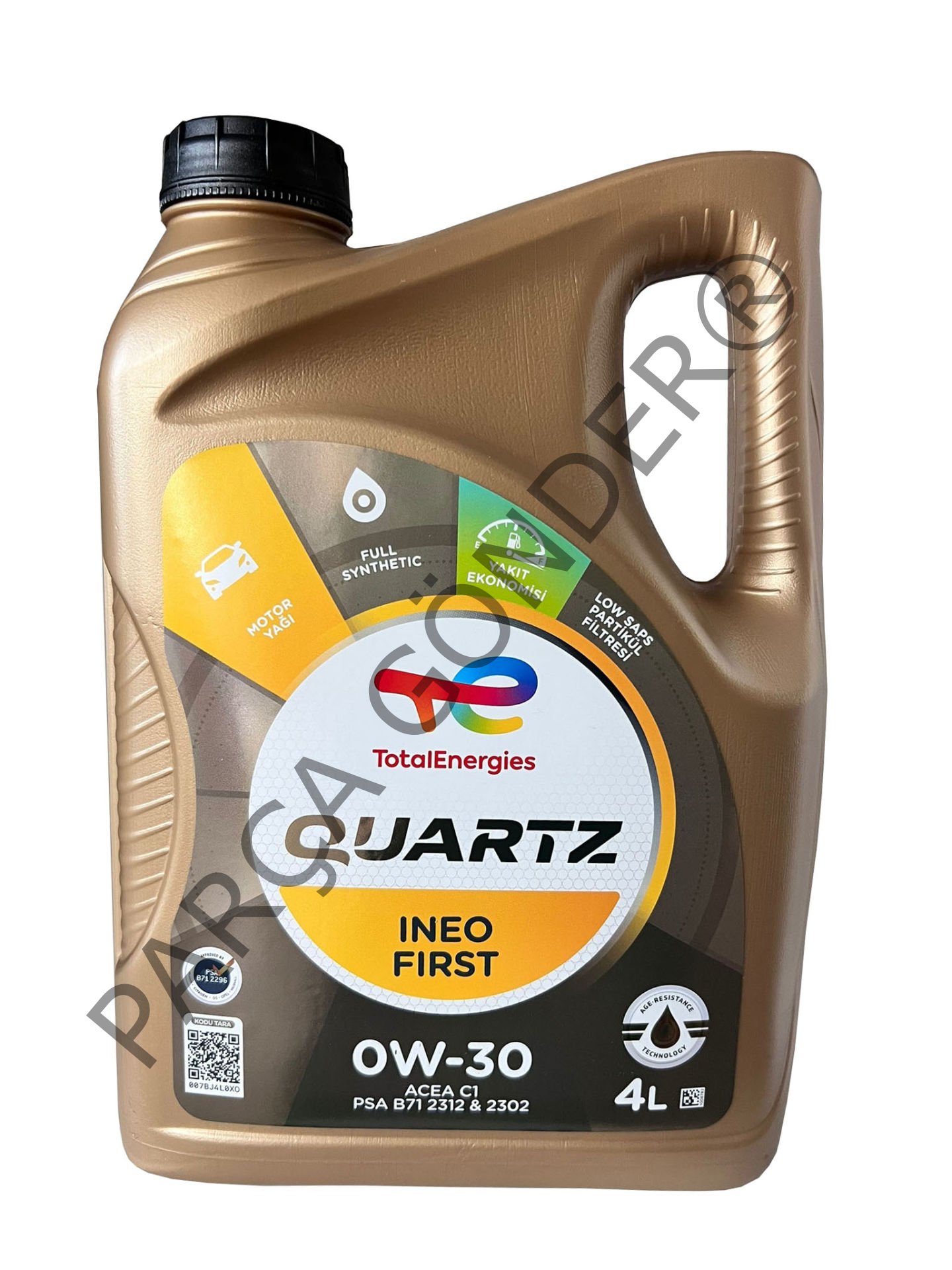 Total 0W30 Quartz Ineo First Euro6 Motor  4LT.