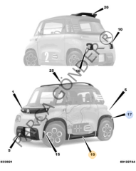 Citroen Ami O2 Marşbiyel Çıtası Orijinal 1677681980