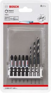 Bosch - Impact Control Serisi HSS/Power Bit Karışık 8'li Set
