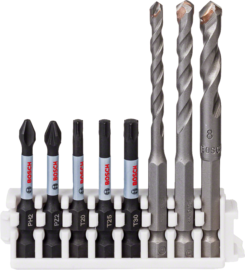 Bosch - Impact Control Serisi HEX-9 Ceramic/PowerBit 8'li Set