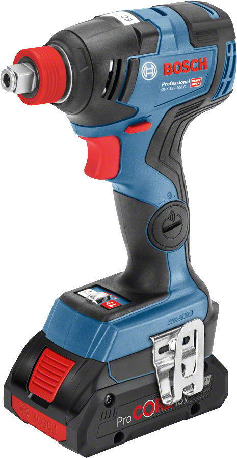 Bosch Professional GDX 18V-200 C Akülü Darbeli Somun Sıkma Makinesi (2 x18 V 4.0 Ah ProCORE Akü, L-BOXX taşıma çantalı)
