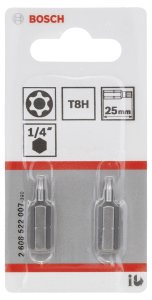 Bosch - Extra Hard Serisi Security-Torx® Vidalama Ucu T8H*25 mm 2'li