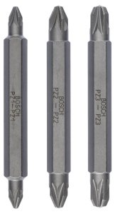 Bosch - Çift Taraflı Vidalama ucu PZ1/2/3*60 mm 3'lü