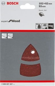 Bosch - Expert for Serisi Ahşap Zımpara 102x62/93x93 mm 40 kum
