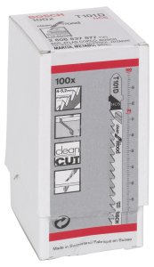 Bosch - Temiz Kesim Serisi Ahşap İçin T 101 D Dekupaj Testeresi Bıçağı - 100'Lü Paket