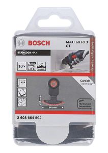 Bosch - Starlock Max - MATI 68 RT3 - Karpit RIFF Zımpara Uçlu Segman Testere Bıçağı 30 Kum Kalınlığı 10'lu