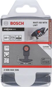Bosch - Starlock Max - MATI 68 MT4 - Karpit RIFF Zımpara Uçlu Segman Testere Bıçağı 40 Kum Kalınlığı 10'lu