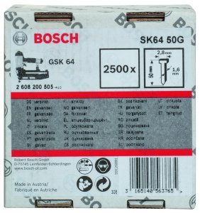 Bosch - GSK 64 Çivisi 50 mm 2500li Galvanizli