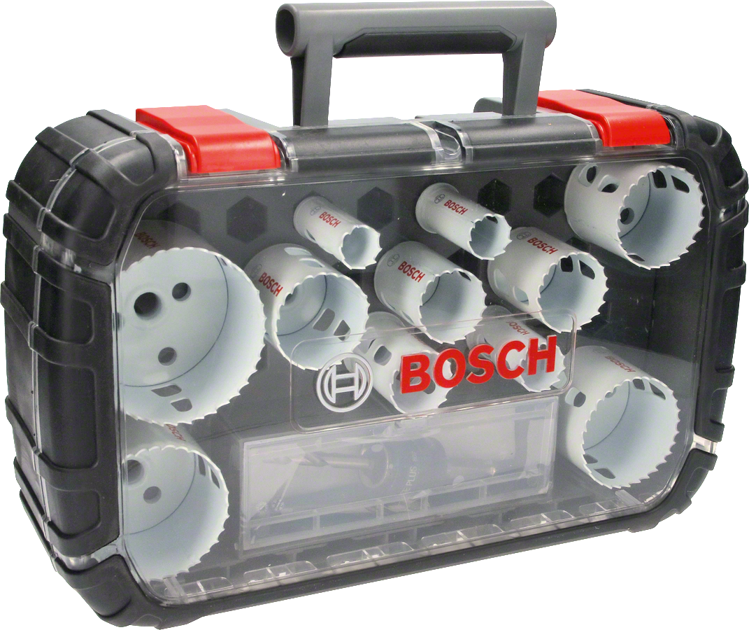 Bosch - Yeni Progressor Serisi Delik Açma Testeresi (Panç) Seti 14 Parça Ø 20-22-25-32-35-40-44-51-60-64-76 mm