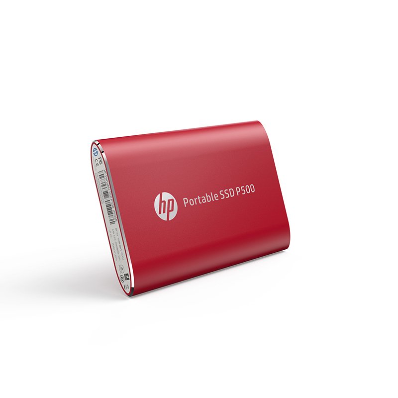 HP 250GB P500 PORTABLE  SSD - RED