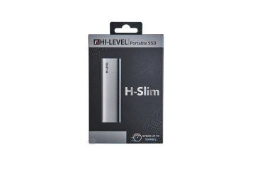 HI-LEVEL H-SLIM 256GB SPEED UP TO 530MB/S USB 3.2 Gen 2 Type-C PORTABLE SSD