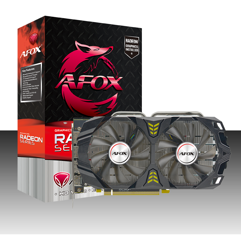 AFOX RADEON AFRX580-8192D5H3-V2 RX 580 8GB 2048SP GDDR5 256Bit HDMI 3xDP ATX DUAL FAN  MINING EDIT.