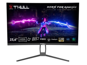 THULL Vision 23,6'' 1ms 165Hz Freesync FHD Led (HDMI+DP) VA Frameless Curved Gaming Monitör