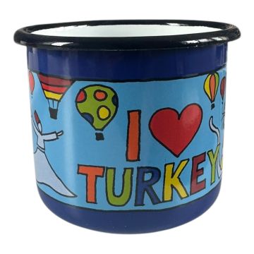Emaye Bardak-Lacivert Türkiye
