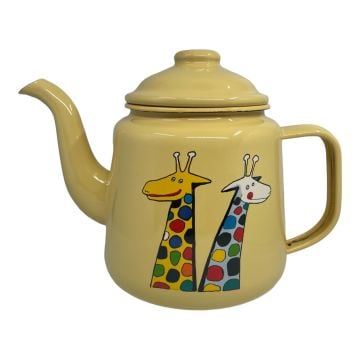 Emaye Konik Çay Demliği- Sarı Zürafa