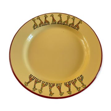 Emaye Tabak-Sarı Zürafa