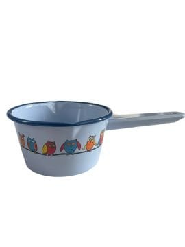 Emaye Küçük Tava-Mavi Baykuş