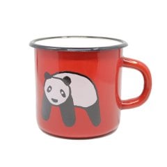 Emaye Bardak-Panda Kırmızı
