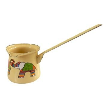Emaye Küçük Cezve-Sarı Fil