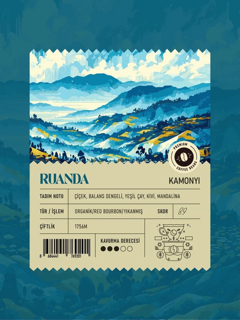 Ruanda Kamonyi Premium Filtre Kahve (250 GR)