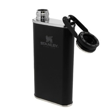 Stanley 0.23L Classic Easy Fill Wide Mouth Flask - Matte Black