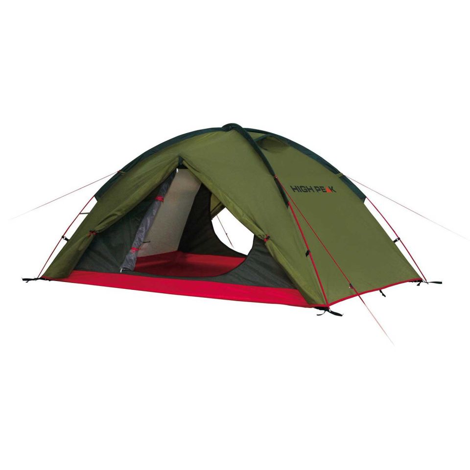 High Peak Woodpecker 3 Kişilik Kamp Çadırı 3 KISI - Yeşil/Kırmızı