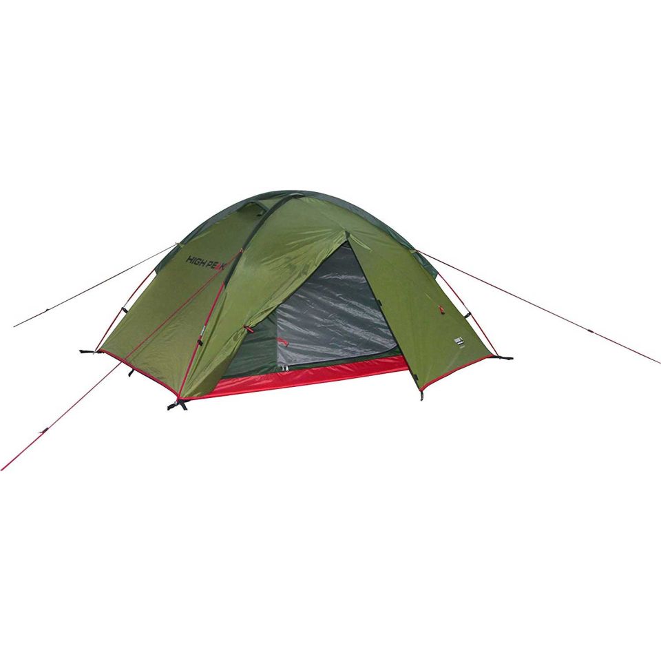 High Peak Woodpecker 3 Kişilik Kamp Çadırı 3 KISI - Yeşil/Kırmızı