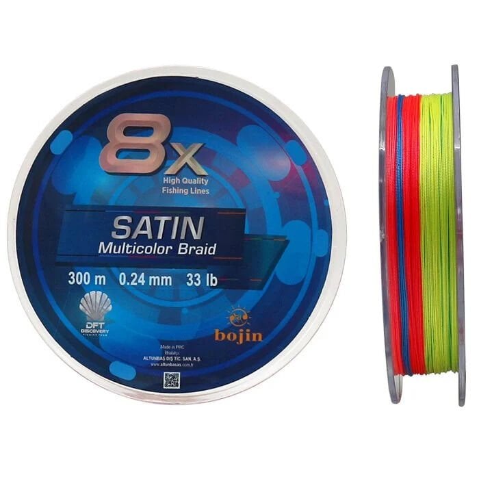 DFT Bojin 8X Satin M.Color İp Misina 0.24 mm 300 m