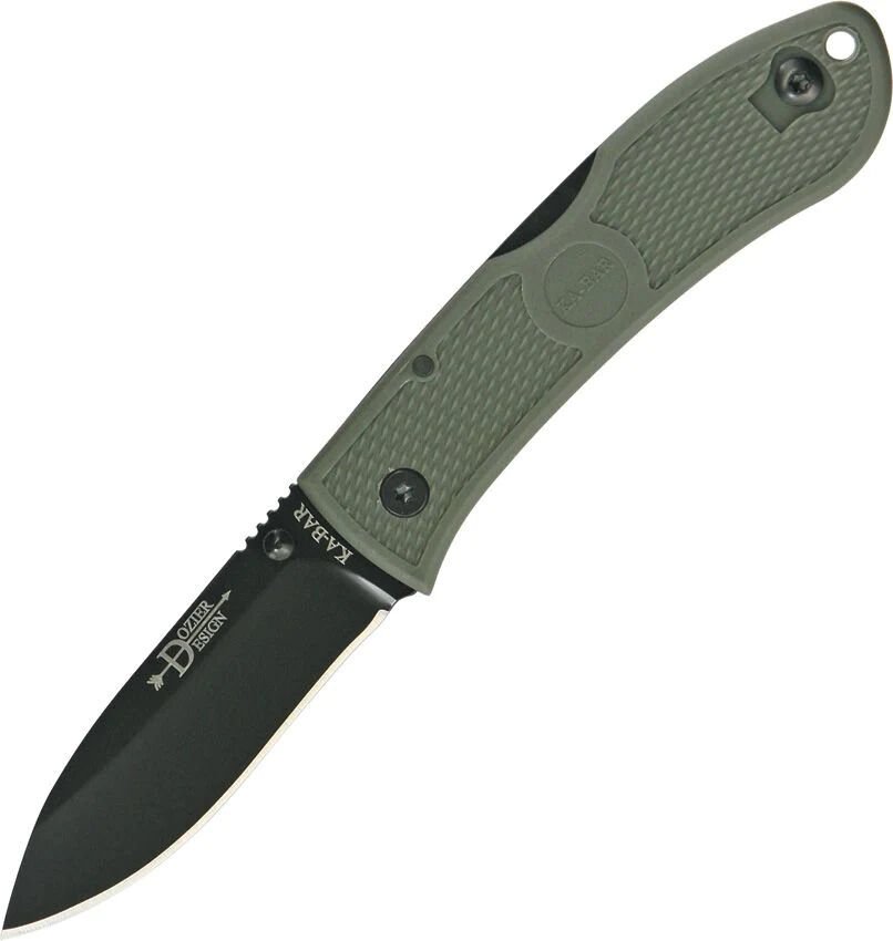 KA-BAR Dozier 3'' AUS8A Haki Yeşil 03-4062 FG