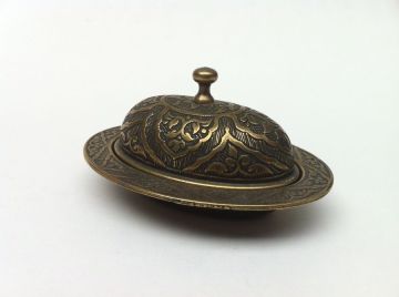 Altın eskitme Lokumluk oval (6.5 x 9 cm)