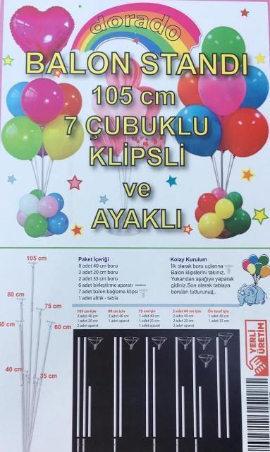 105 cm 7 li balon standı