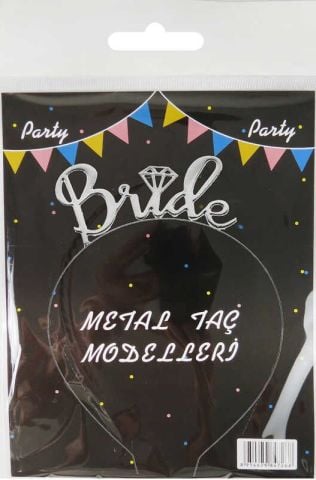 TAÇ BRIDE PIRLANTALI METAL GÜMÜŞ