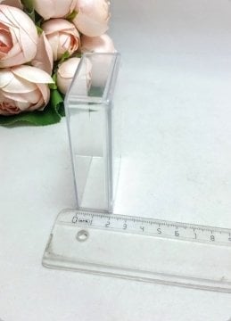 12 li Mika Pleksi Dikdörtgen Küçük Kutu 7,5x5x2 Cm