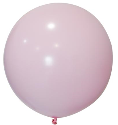 3 LÜ BALON JUMBO DÜZ 24 İNC MAKARON PEMBE