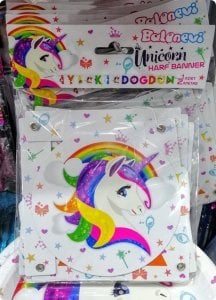 Unicorn İyiki doğdun uzar yazı süs