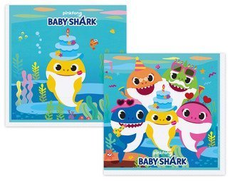 16 LI PEÇETE KAĞIT BABY SHARK 33X33cm