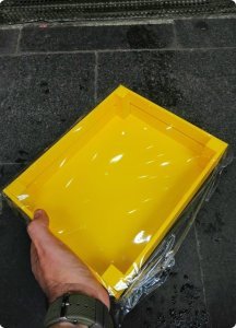 Renkli Ahşap Sandık Sunum Kutu (25x20 cm )