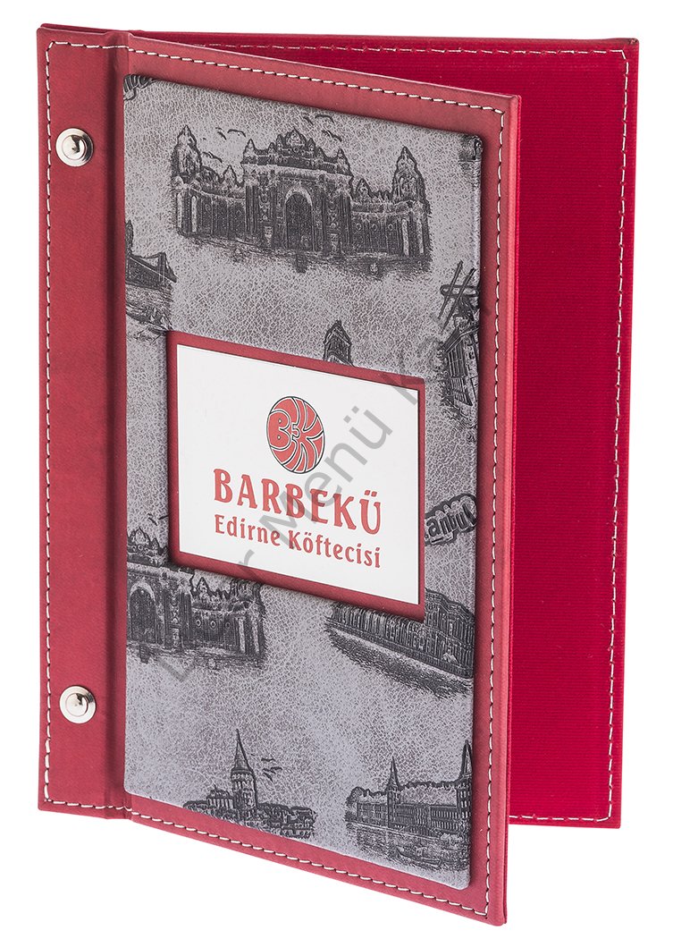Kod: 0174 Vidalı Plakalı İstanbul Model Menü Kabı (17x23 cm)