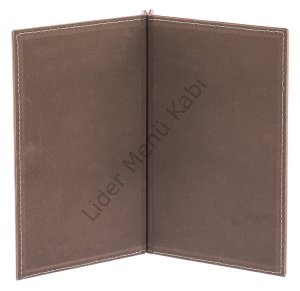 Kod: 180 Vidalı Dalga Model Metal Plakalı Menü Kabı (Görsel Ebat: 17x23 cm)