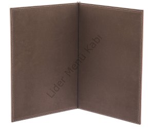 Kod: 195 Vidalı Dalga Model Metal Plakalı Menü Kabı (Görsel Ebat: 26x32 cm)