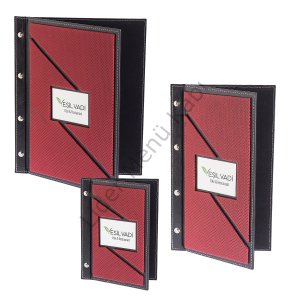 Kod: Set 06 Vidalı Parçalı Desen Metal Plakalı Menü Seti