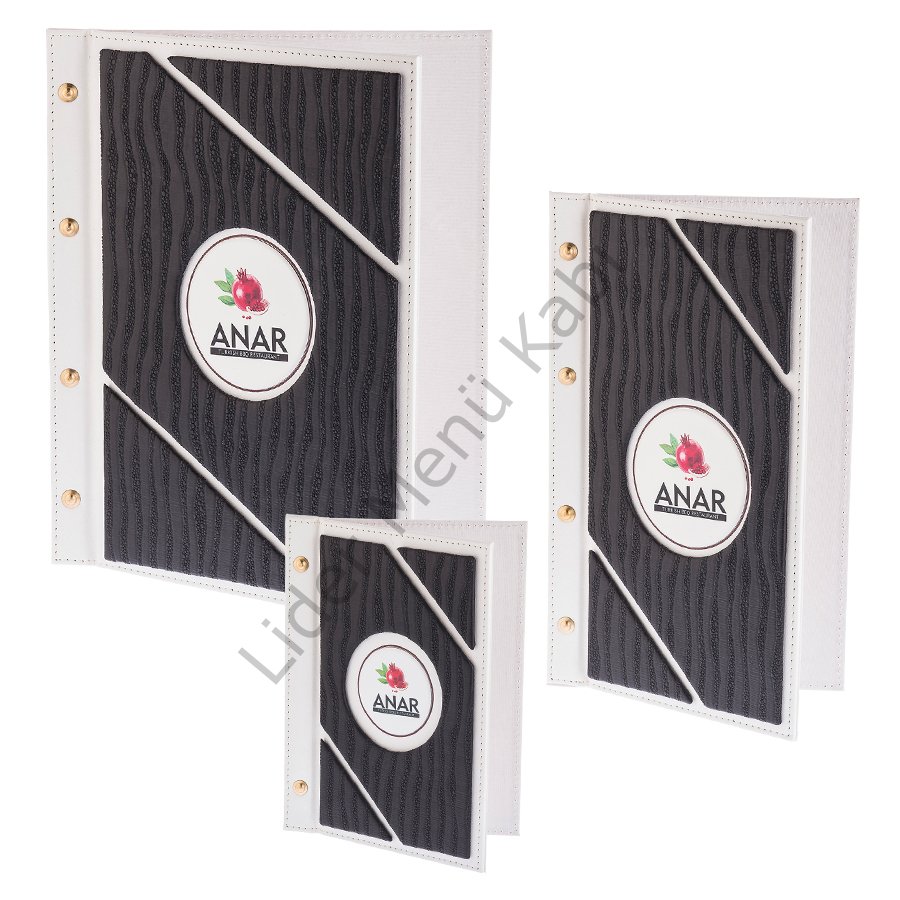 Kod: Set 08 Vidalı Parçalı Desen Metal Plakalı Menü Seti